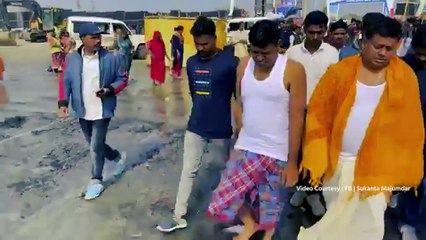 গঙ্গাসাগরে গঙ্গাস্নান সেরে কপিল মুনির আশ্রমে পুজো দিলেন সুকান্ত মজুমদার