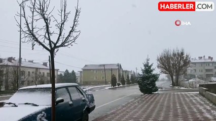 Çankırı'nın kuzey kesimlerinde kar yağışı etkili olmaya başladı