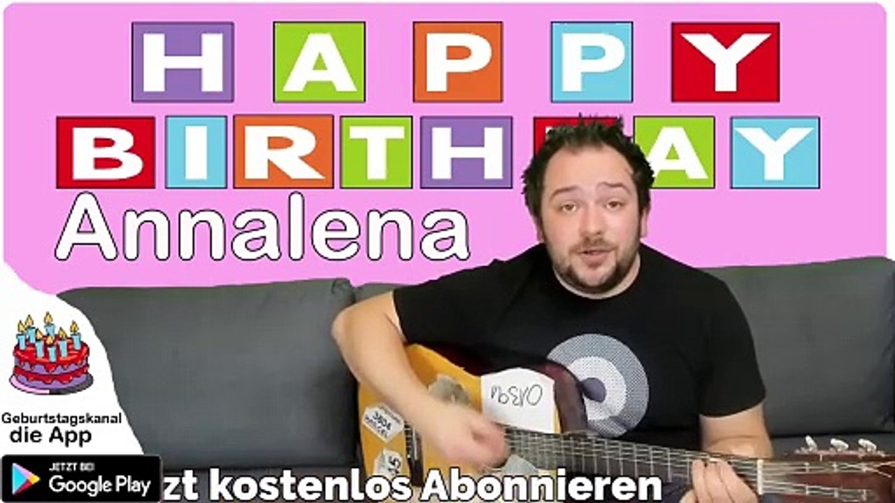 Happy Birthday, Annalena! Geburtstagsgrüße an Annalena