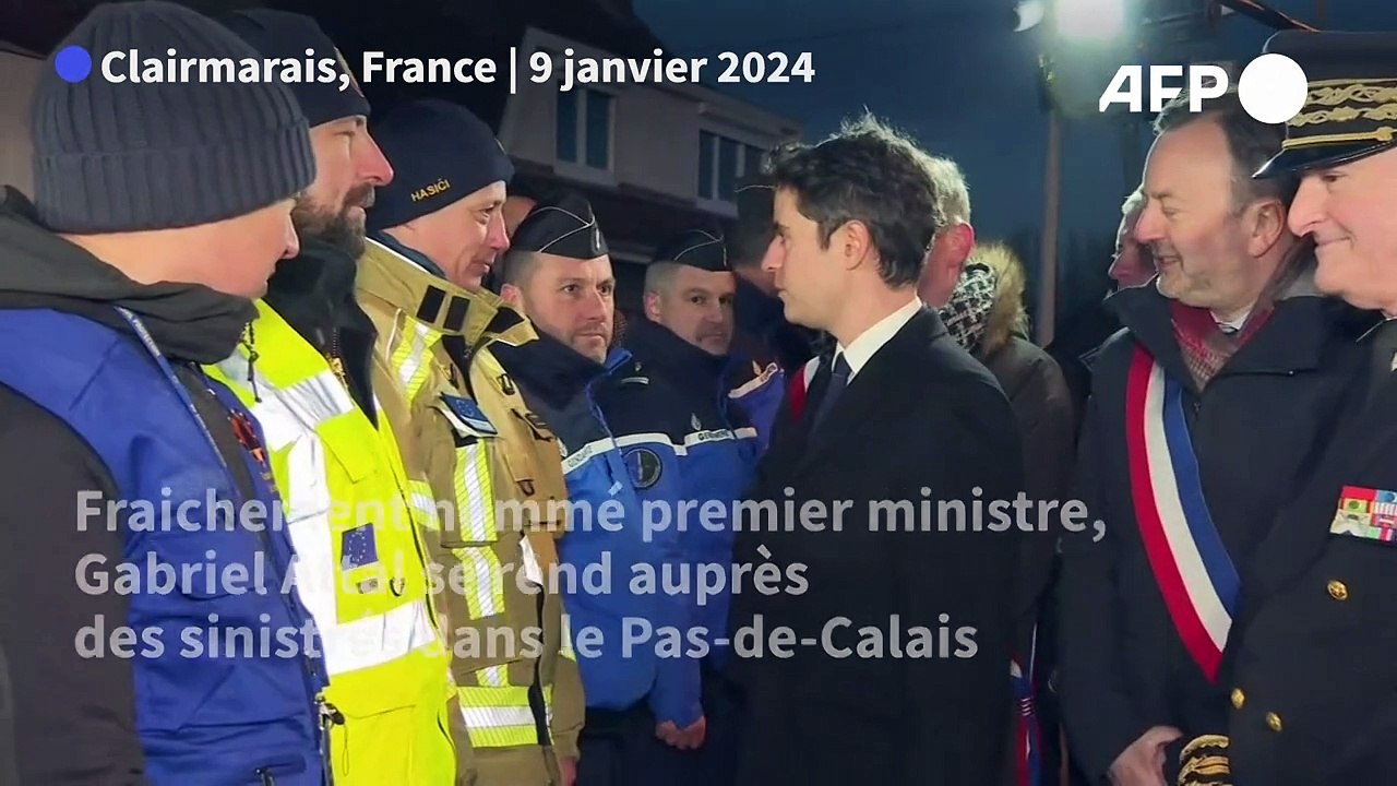Gabriel Attal rencontre les sinistrés du Pas-de...