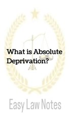 Understanding Absolute Deprivation 📚
