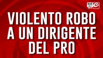 Violento robo a un dirigente del PRO queda registrado en video