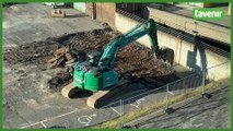 Mouscron: chantier de rénovation du parking haut du CAM