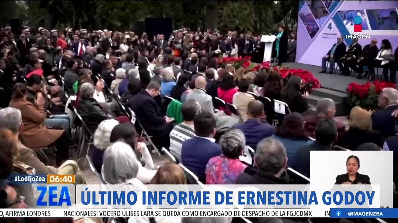 Ernestina Godoy rinde su último informe como fiscal de la CDMX