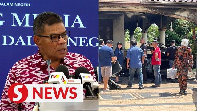 Don’t break the law, Saifuddin reminds public after suspected arson case