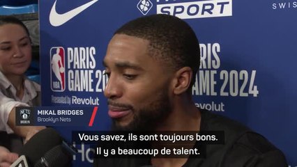 Nets - Bridges : "Il y a beaucoup de talent en France, comme Wemby et Fournier”