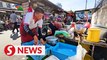 Penang Water cut: Bayan Baru food court empty of traders, customers