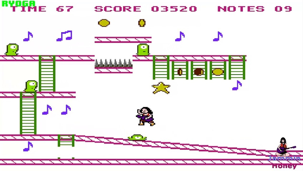 JAMMIN HONEY (2017) (HOMEBREW) (Game by Doug Fraker) - NES LONGPLAY - (Complete Walkthrough)