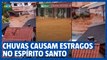 ‘Praia dos mineiros’: chuvas causam diversos estragos no Espírito Santo