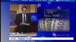 Romano Prodi spiega l'Euro e la cessione della sovranitaÌ monetaria