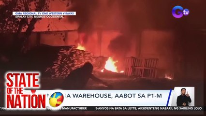 Sunog sa warehouse, aabot sa P1-M ang halaga ng pinsala | SONA