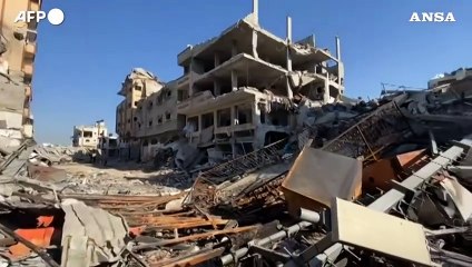 Gaza, la grande Moschea Omari ridotta in macerie