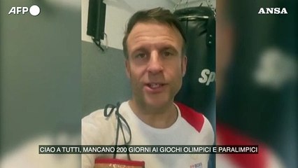 200 giorni alle Olimpiadi, Macron ai francesi: "Fate sport ogni giorno"