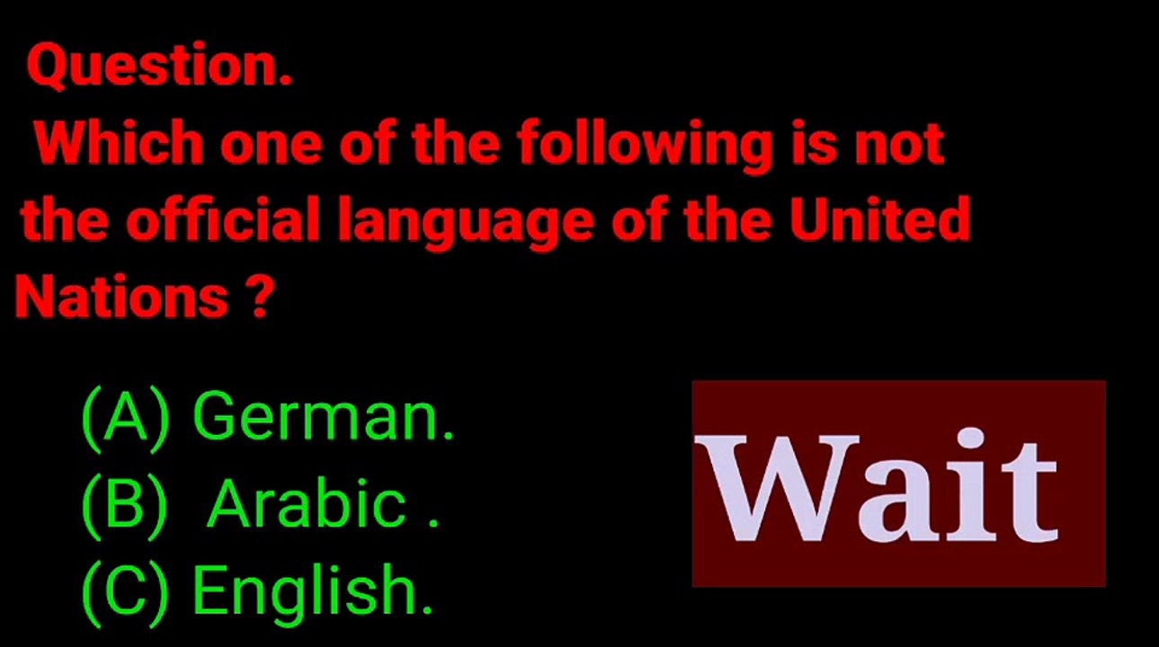 General knowledge for United Nations.