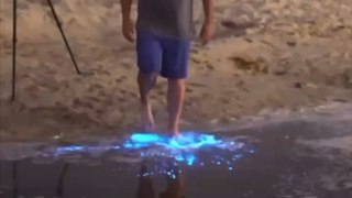 Pourquoi cette eau s’illumine-t-elle ?