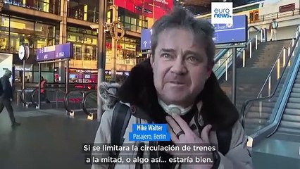 Huelga de maquinistas de tren en Alemania