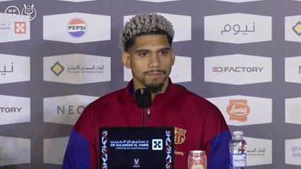 Araújo expresa la ambición del FC Barcelona en la Supercopa