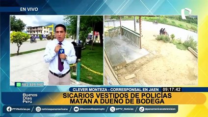 Sicarios vestidos de policías matan a dueño de bodega en Jaén