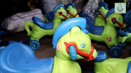Amazing Idea to Convert Your Waste Plastic Into Kids Toy -- PVC Horse Manufacturing process