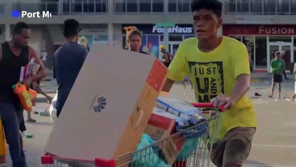Looting in Papa New Guinea's capital Port Moresby