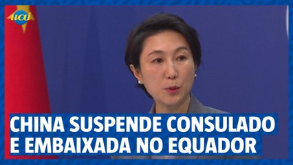 China suspende serviços temporariamente no Equador