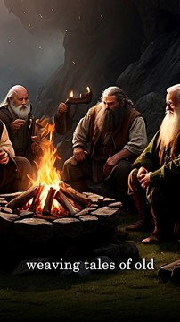 Around the fire, the Vikings gathered tight...