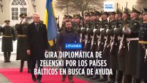 Gira diplomática de Volodímir Zelenski por los países bálticos en busca de ayuda
