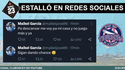 POLÉMICA EN TIBURONES DE LA GUAIRA. Maikel García ESTALLA tras derrota contra Lara ¿Contra Guillén?