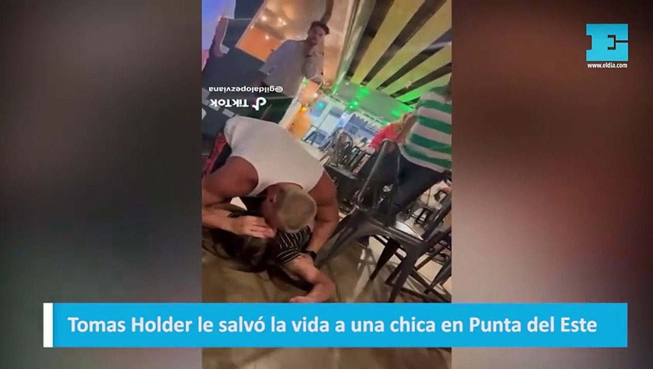 Tomas Holder le salvó la vida a una chica en Punta del Este