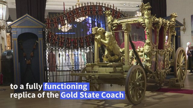 The Crown props, sets and costumes on display before auction