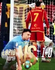 LAZIO-ROMA 1-0 - IL GOL DI ZACCAGNI SU RIGORE