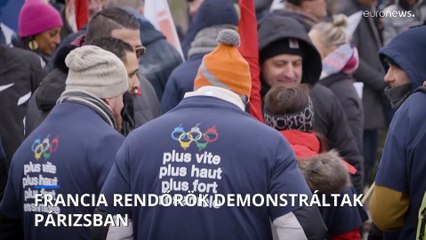 Méltányosabb munkakörülményeket akarnak a francia rendőrök az olimpia alatt