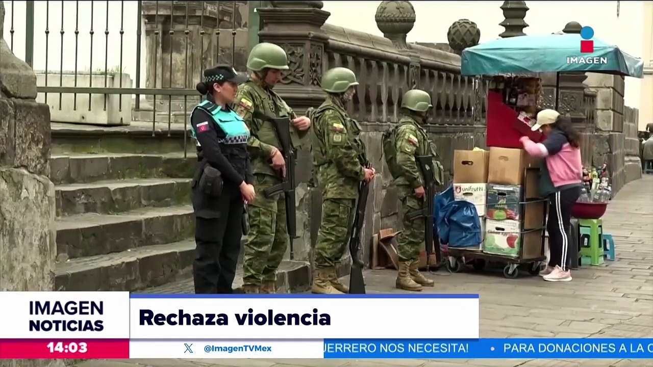 López Obrador reprueba los hechos violentos en Ecuador