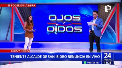 Descargar video: Teniente alcalde de San Isidro renuncia a su cargo: “Esta medalla me deshonra”