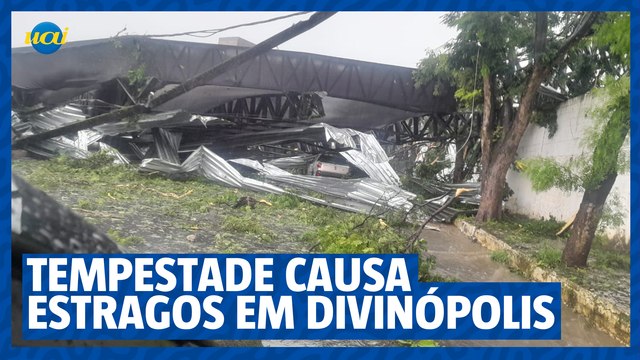 Tempestade provoca estragos em Divinópolis nesta quarta-feira (10/1)