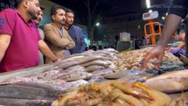 BIGGEST FISH HOUSE SELLING CRISPY MASALA FRIED FISH & GRILLED FISH - BIG FISH CUTTING & MAKING SKILL