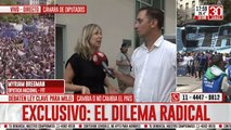 Miriam Bregman con Crónica: 