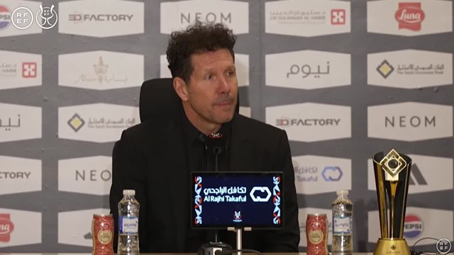 Simeone analiza el partido del Atlético frente al Real Madrid