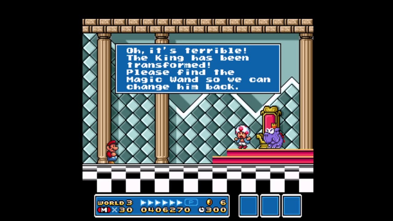 Super Mario Bros 3 Mundo 3 Barco boos all Stars snes nintendo