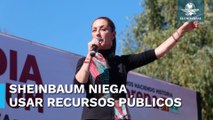 Sheinbaum aseguró que no utilizó recursos públicos para su campaña