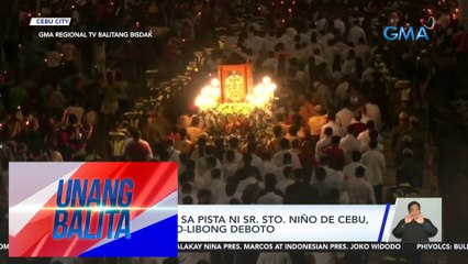 Prusisyon para sa pista ni Sr. Sto. Niño de Cebu, dinagsa ng libo-libong deboto | UB