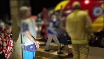 Homem é atropelado na faixa de pedestres na Rua São Paulo em frente ao Terminal Oeste