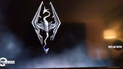 Some more Skyrim and listen to how my wife thinks she's better at this game this me.