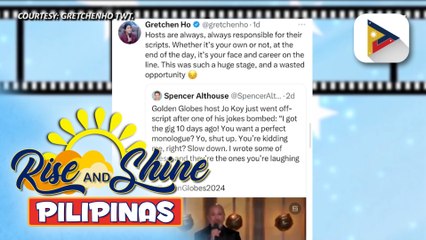 TALK BIZ | Gretchen Ho, nag-react sa performance ni Jo Koy sa Golden Globes
