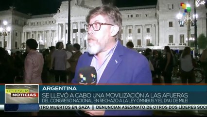 Argentina: Movilización en rechazo a la ley ómnibus