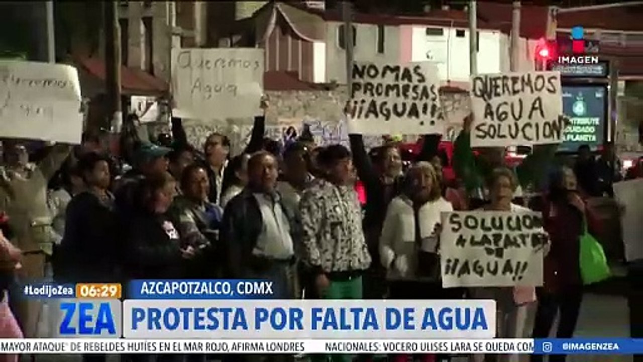 Vecinos de Azcapotzalco protestan por la falta de agua - Vídeo Dailymotion