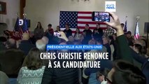 Primaires républicaines : Chris Christie jette l'éponge, un boulevard pour Donald Trump
