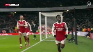 HIGHLIGHTS   Arsenal vs Manchester United (3-2)   Nketiah (2), Saka