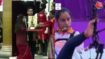 16 yr old armless archer Sheetal Devi receives Arjuna Award