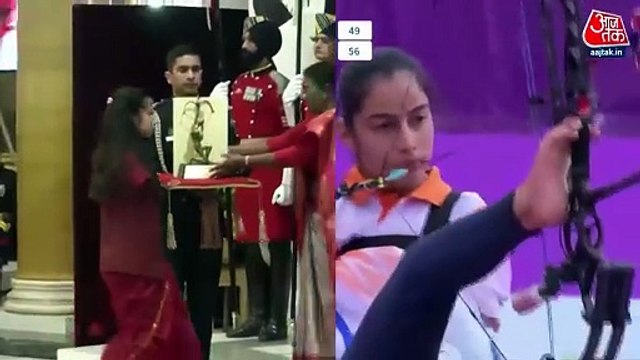 16 yr old armless archer Sheetal Devi receives Arjuna Award